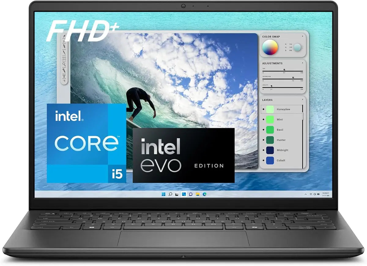 Dell Inspiron 14 5000 (5440) – Intel Core i5-1334U, 8GB RAM, 512GB SSD, 14.1” FHD Display, Backlit Keyboard, Windows 11 – Carbon Black