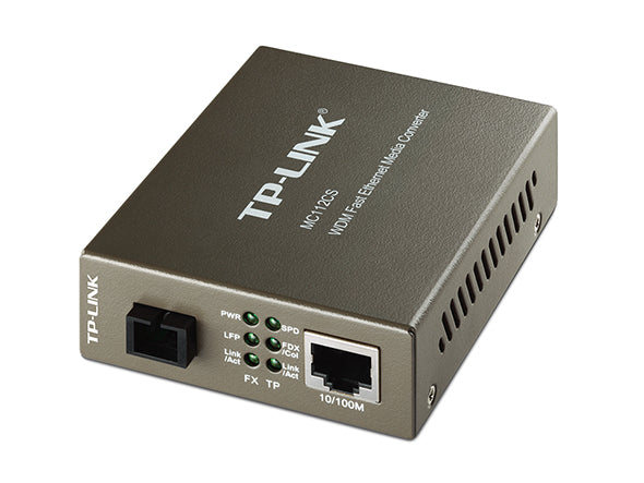 TP Link MC112CS 10/100Mbps WDM Media Converter - MojoTech