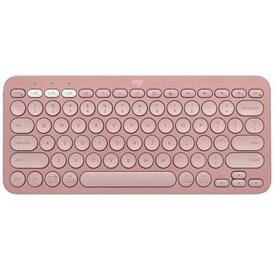 Logitech PEBBLE KEYS 2 K380S Multi-Device Bluetooth Wireless Keyboard, Slim and Portable - Rose - MojoTech