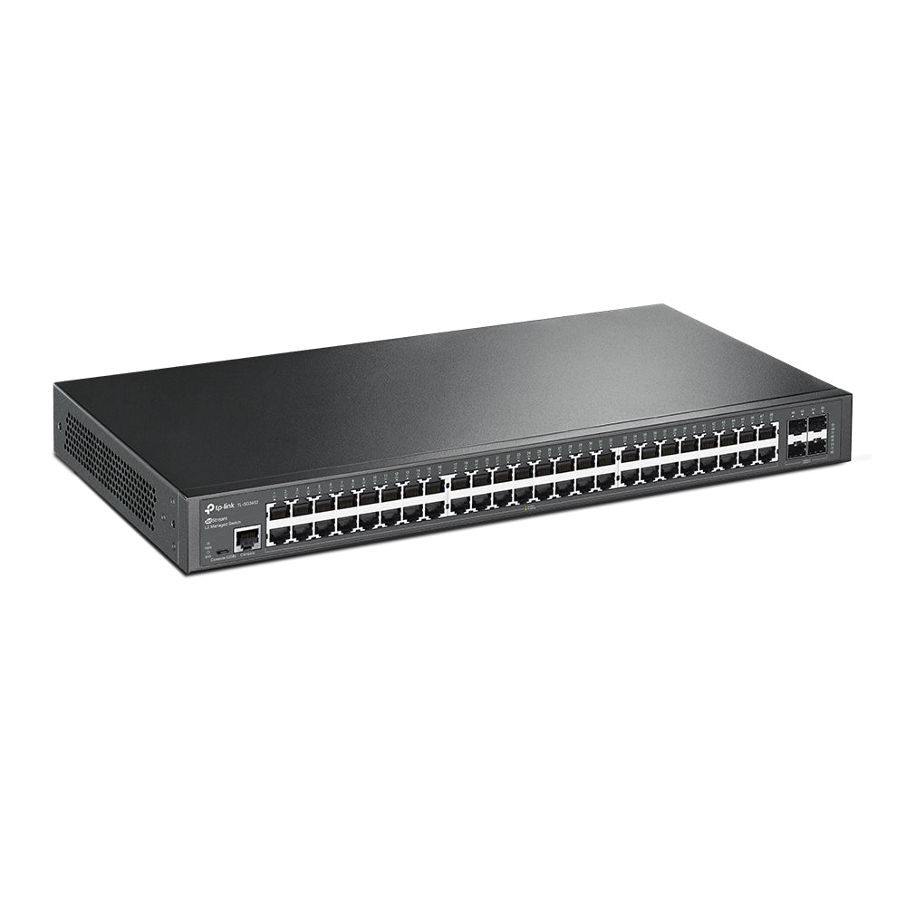 TPLink SG3452 JetStream 48-Port Gigabit L2 Managed Switch with 4 SFP Slots - MojoTech