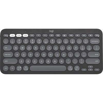 Logitech PEBBLE KEYS 2 K380S Multi-Device Bluetooth Wireless Keyboard, Slim and Portable - Tonal Graphite - MojoTech