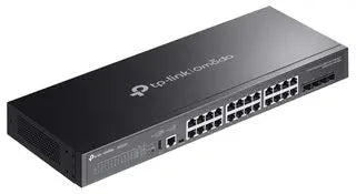 TPLink SG5428X Stackable 24 Port Gigabit L3 Lite Managed Switch with 4 10-Gigabit SFP+ Slots - - MojoTech