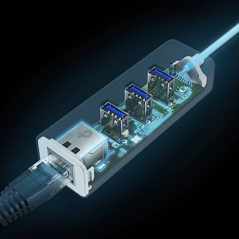 TPLink UE330C USB Type-C 3-Port Hub & Gigabit Ethernet Adapter - MojoTech