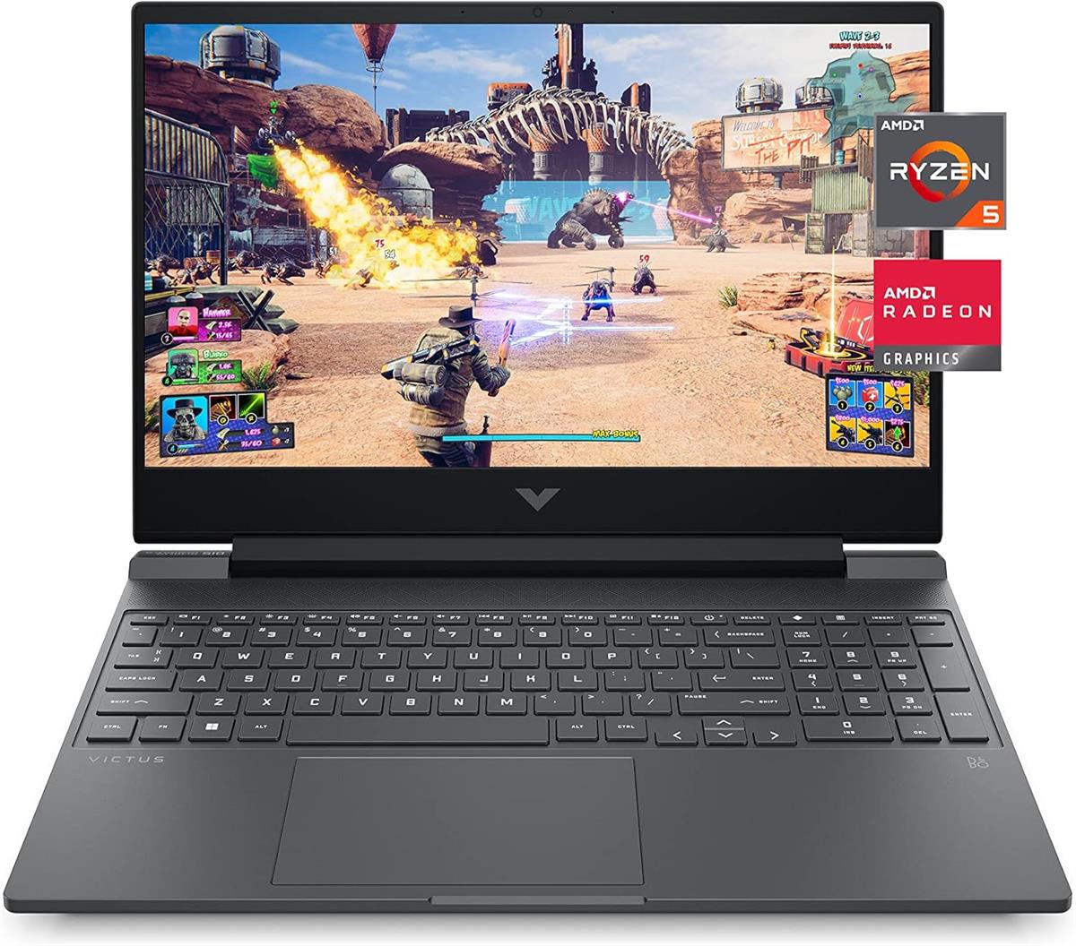 HP VICTUS Gaming 15 FB2063DX - AMD Ryzen 5 7535HS, 8GB RAM, 512GB SSD, AMD RX6550M 4GB, Backlit Keyboard, 15.6" FHD IPS 144Hz, Windows 11 - Mica Silver
