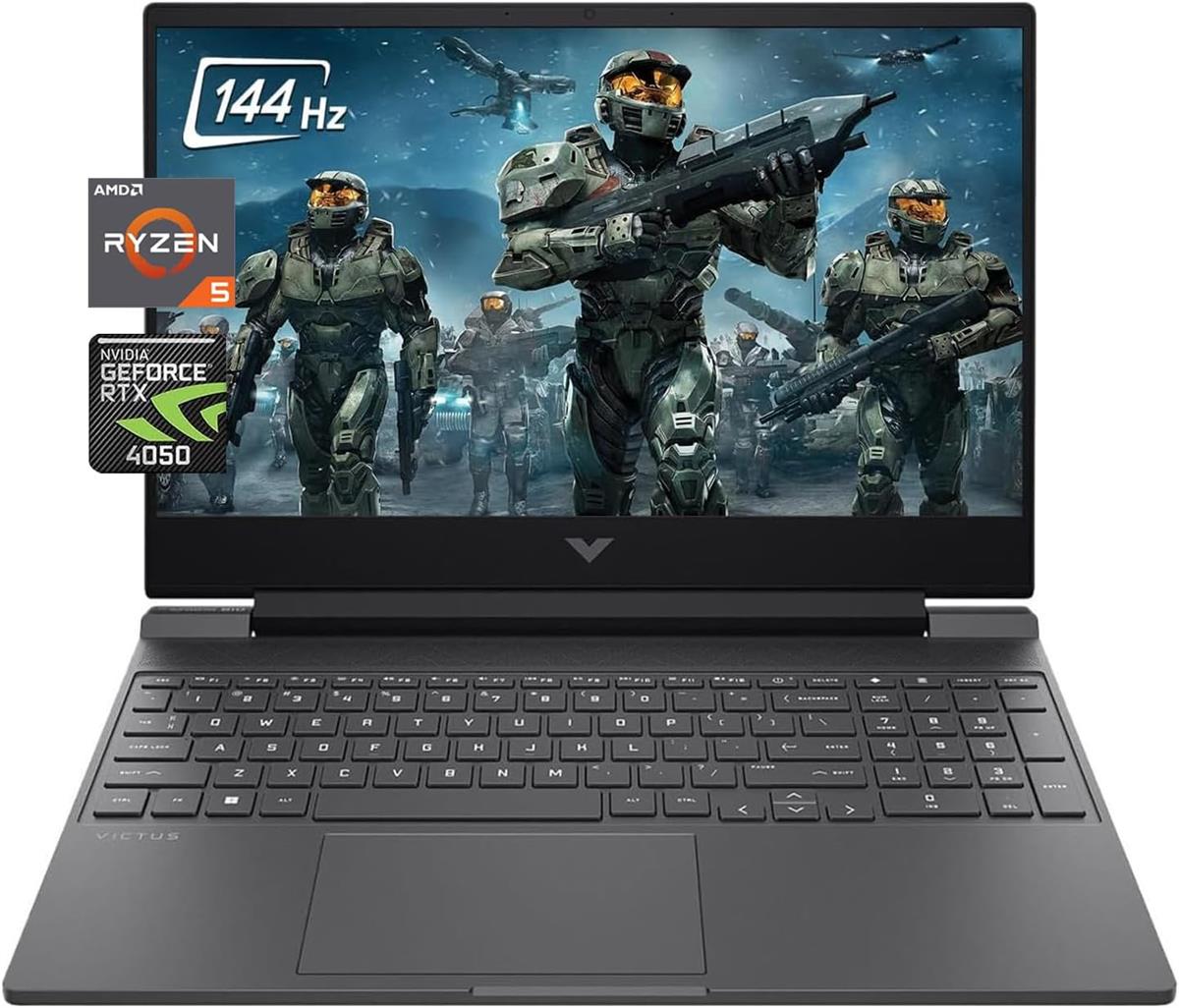 HP VICTUS Gaming 15 FB2082wm, AMD Ryzen 5-8645HS, 8Gb, 512GB SSD, 6GB-RTX-4050, BL-K, 15.6 FHD IPS 144Hz, W11, Mica Silver