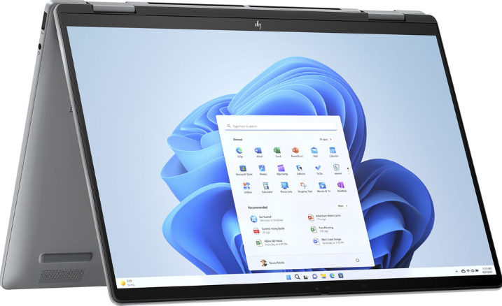 HP ENVY x360 Laptop 14-fc0023dx, Core Ultra 7 155U, 16GB, 1TB SSD, 14" WUXGA IPS Touch, BL-K, FPR, W11, Silver