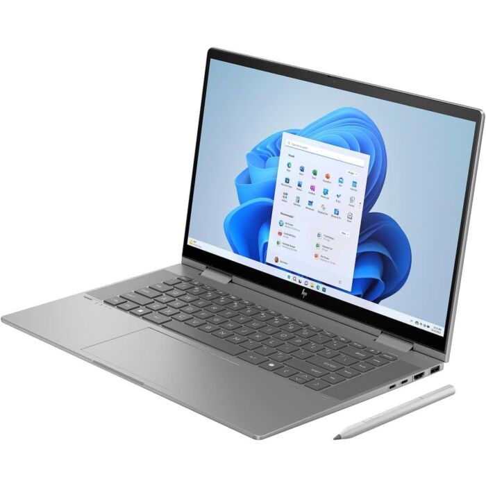 HP ENVY x360 15T-fe100 - Core Ultra 7 155U, 16GB RAM, 512GB SSD, 15.6" FHD IPS Touch, Backlit Keyboard, Fingerprint Reader, Windows 11 - Silver