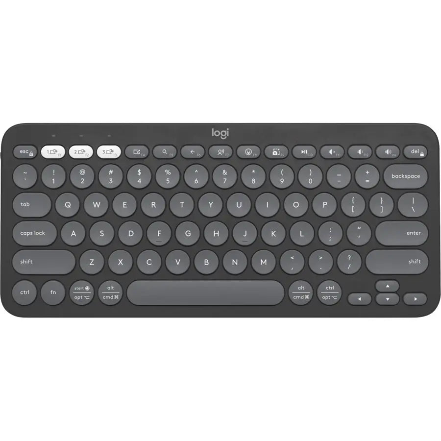 Logitech PEBBLE KEYS 2 K380S Multi-Device Bluetooth Wireless Keyboard, Slim and Portable - Rose