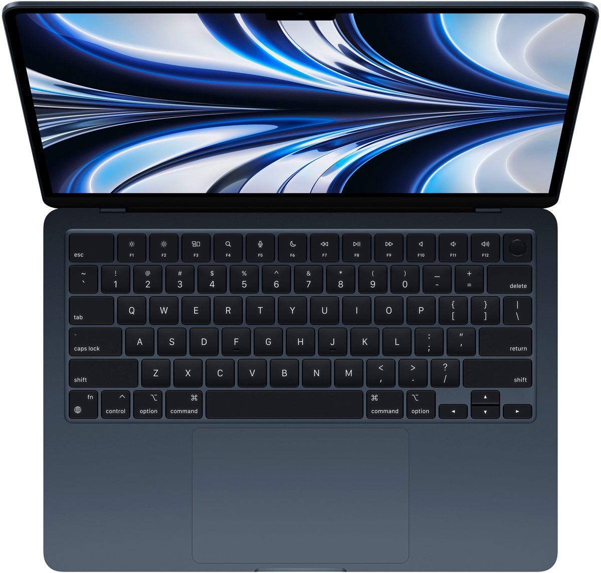 Apple Macbook Air 13" - MLY33 - Apple M2 Chip 8-Core CPU 8-Core GPU 08GB 256GB SSD 13.6" Liquid Retina IPS Display With True Tone Backlit Magic Keyboard Touch ID & Force Touch Trackpad (Midnight, 2022)