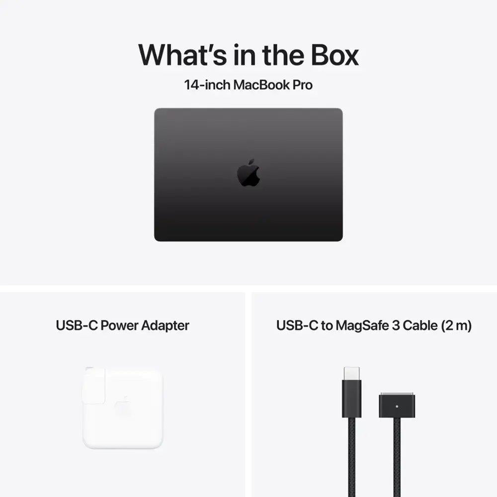 Apple MacBook Pro 14 MX2H3 - Apple M4 Pro Chip, 12-Core CPU, 16-Core GPU, 24GB RAM, 512GB SSD, Backlit Magic Keyboard, Touch ID (Space Black, 2025)