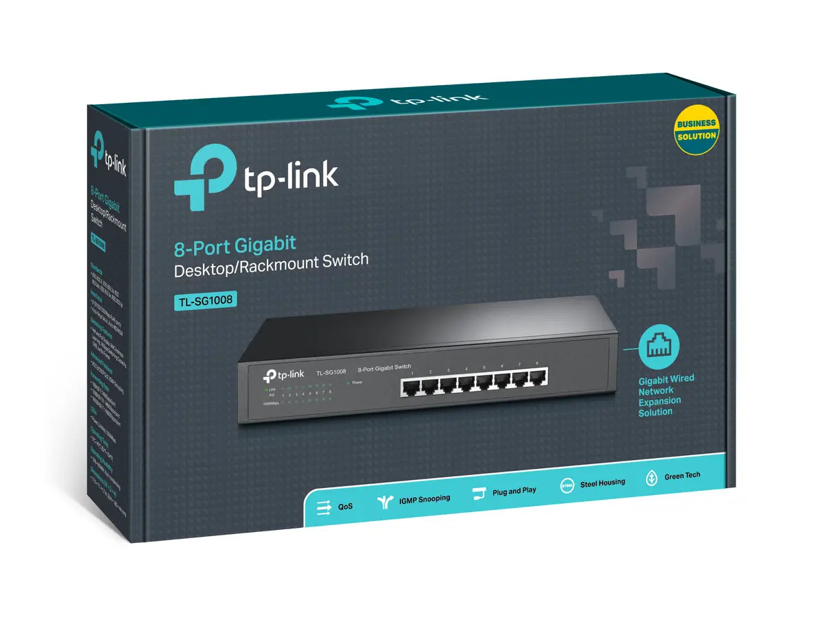 TL-SG1008 8-Port Gigabit Desktop/Rackmount Switch