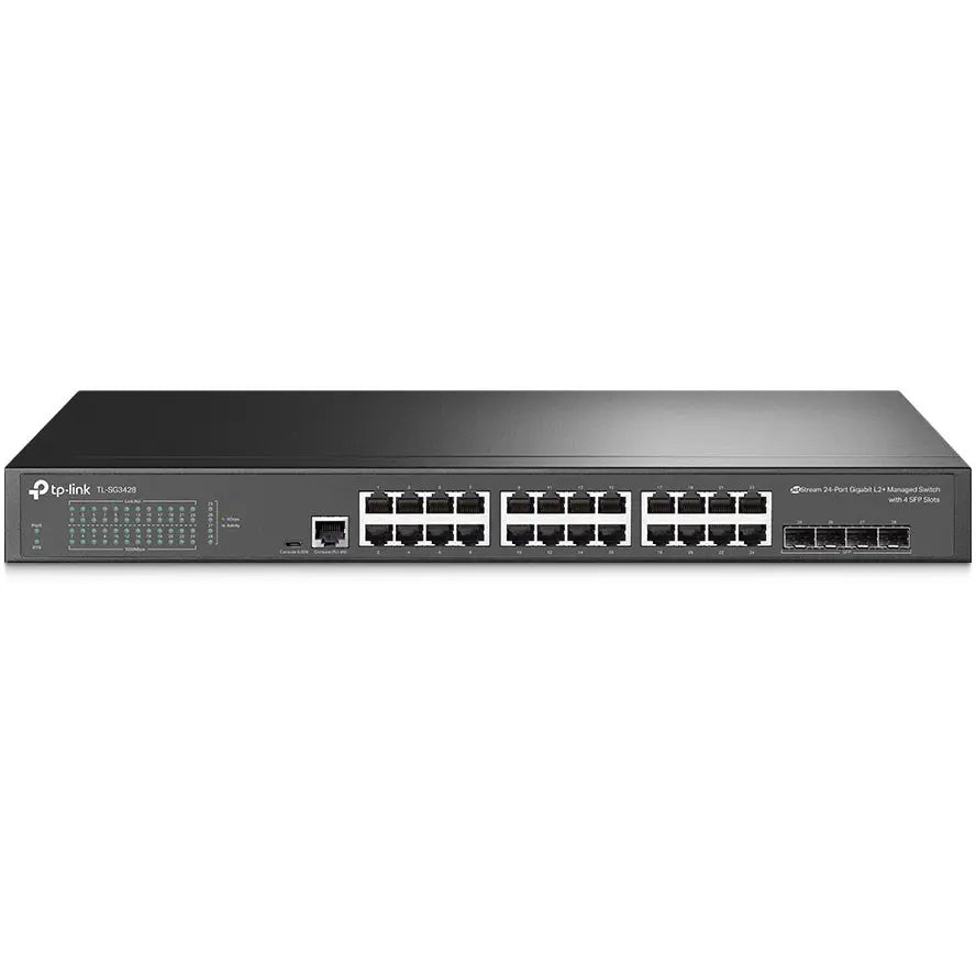TPLink-SG3428 JetStream 24-Port Gigabit L2 Managed Switch with 4 SFP Slots