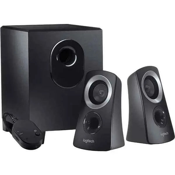 Logitech Z313 2.1 Multimedia Speaker System with Subwoofer, 50 Watts Peak 25 Watts RMS, 3.5mm Audio Input, Black