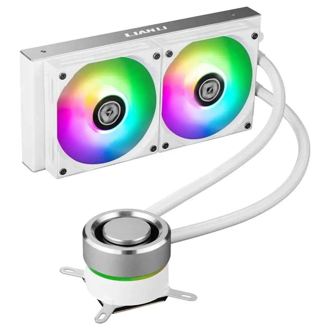Lian Li Galahad 240 AIO RGB CPU Liquid Cooler 240mm White GA-240A