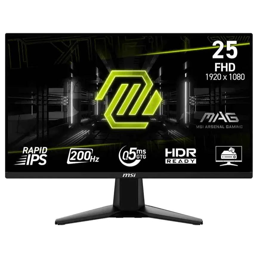 MSI MAG 255F E20 Gaming Monitor, 24.5" FHD 200Hz, Rapid IPS 0.5ms GtG, HDR Ready, AMD FreeSync Premium