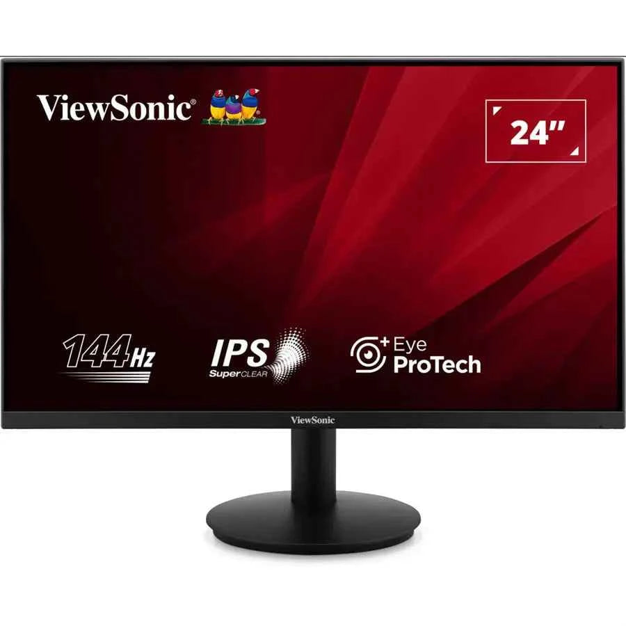 ViewSonic VA24G1-H 24" Full HD 144Hz Monitor, IPS, 1ms, Variable Refresh Rate, Eye ProTech+, HDMI VGA