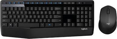 Logitech MK345 Comfort Wireless Keyboard and Mouse Combo – Long Battery Life, Ergonomic Design, Spill-Resistant – Black | Al Anum Karachi - MojoTech