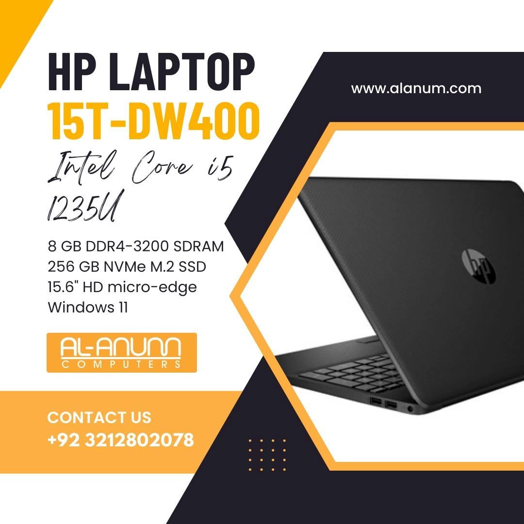 HP Notebook 15T-DW400, Ci5 12TH, 8Gb, 256GB SSD, 15.6" HD, W11. BLACK - MojoTech