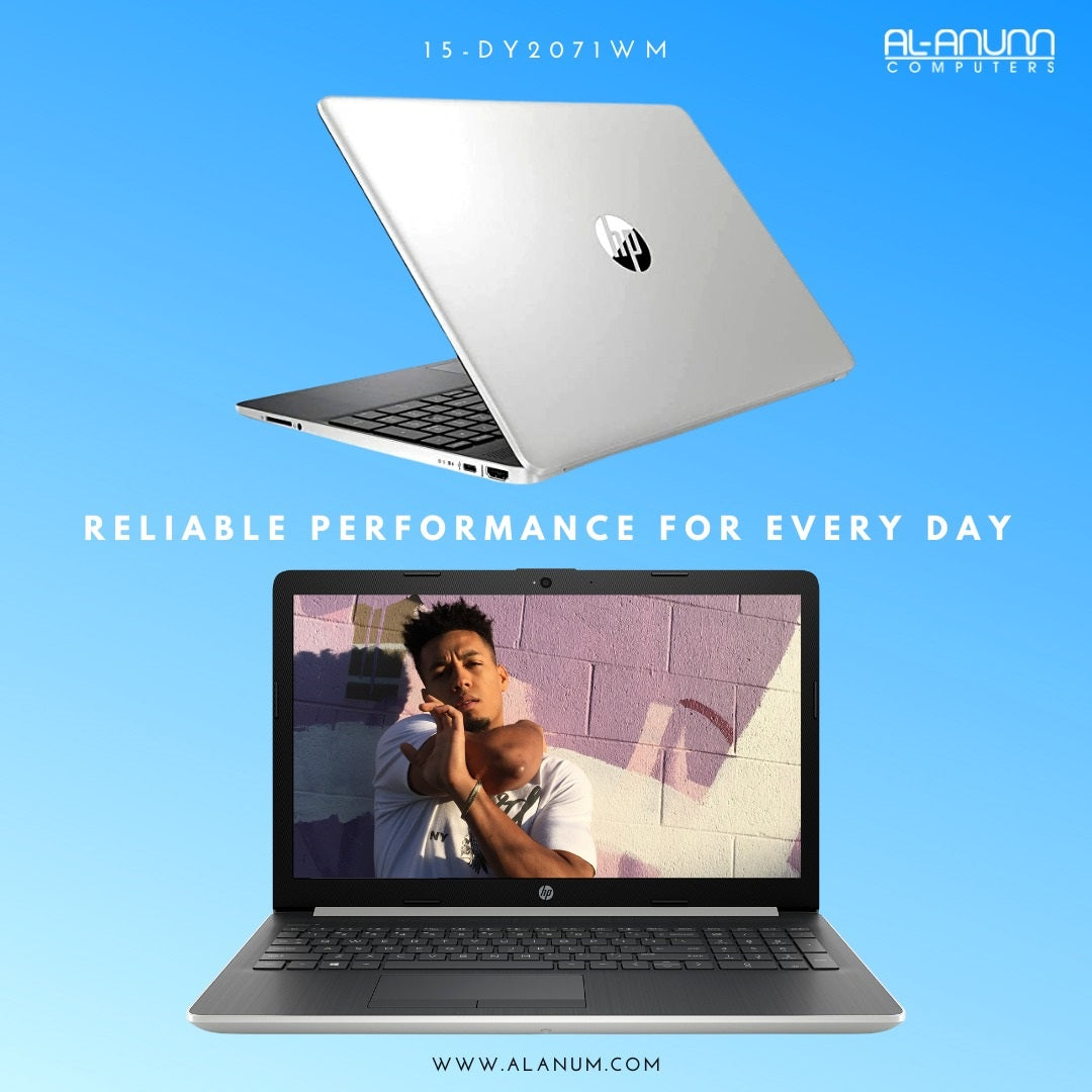 HP Notebook 15-DY2071wm, Ci7 11TH, 8Gb, 256GB, 16GB Opt. 15.6" HD, W10 , Silver - MojoTech