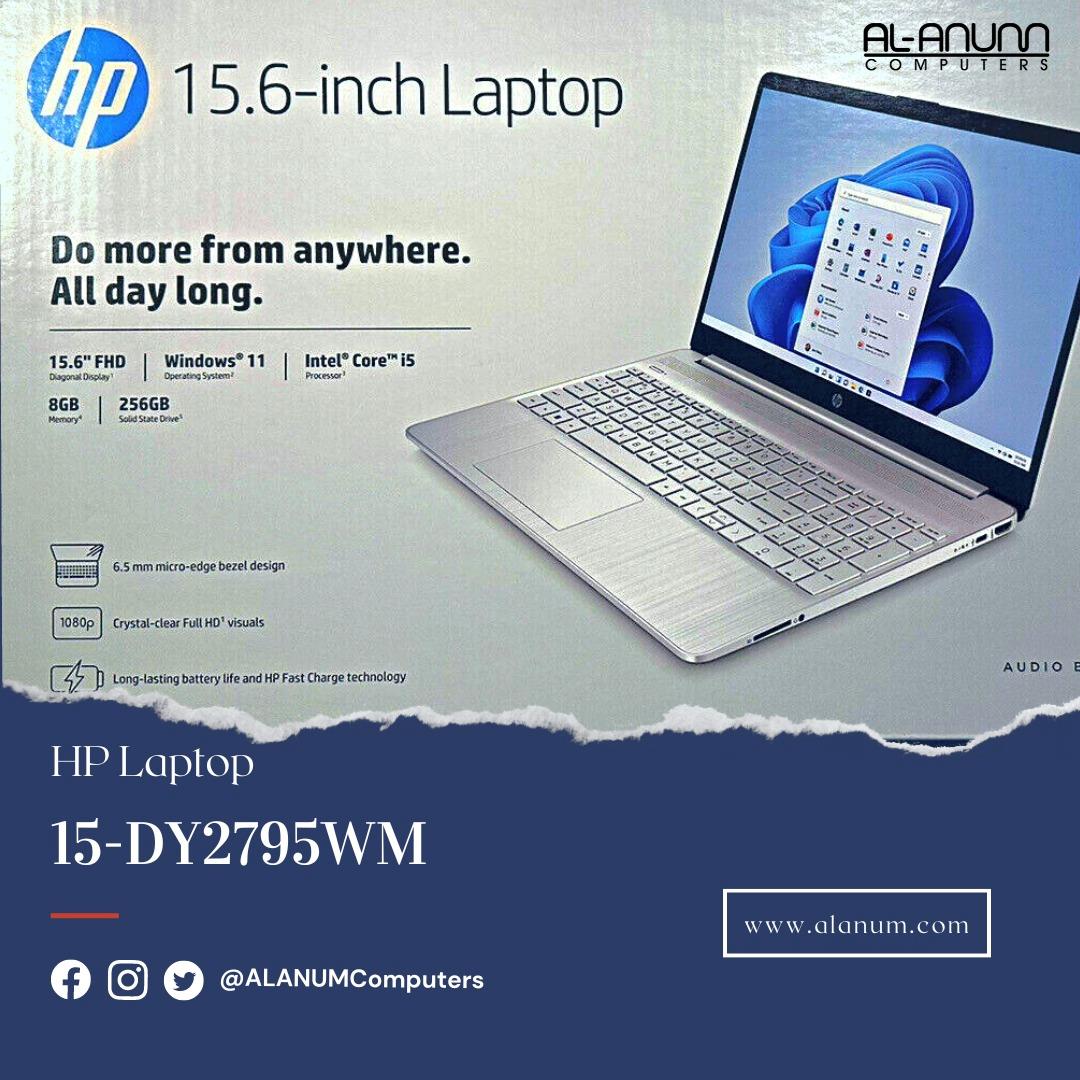 HP Notebook 15 DY2795wm, Ci5 11TH, 8Gb, 256GB SSD, 15.6" FHD, W11, Silver - MojoTech