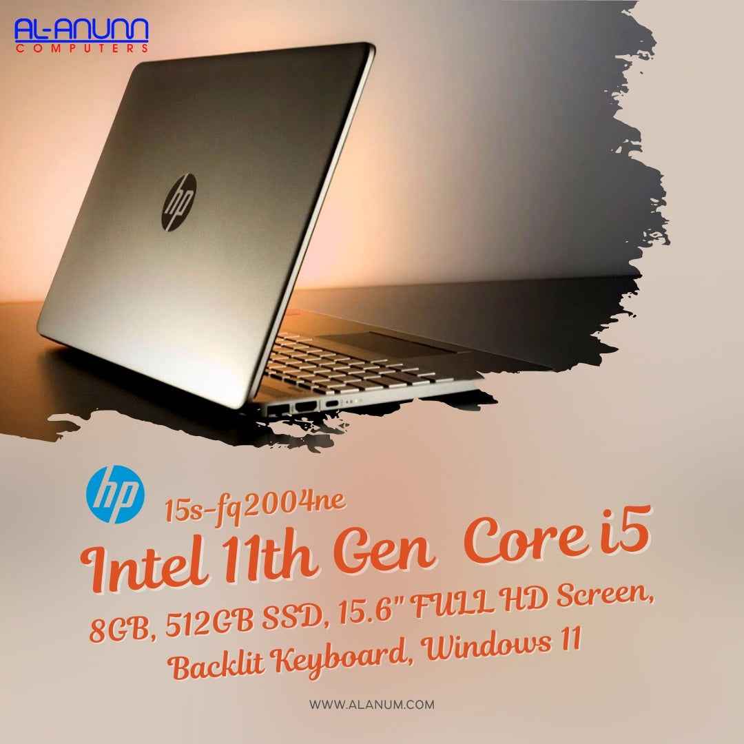 HP Notebook 15-FQ2004ne, Ci5 11TH, 8Gb, 512GB SSD, 15.6" FHD, BL-K, Win11, Silver