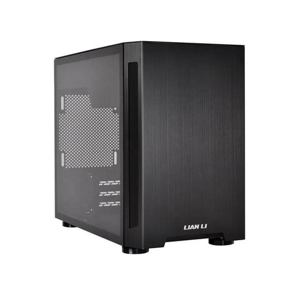 LIAN LI TU150 ALUMINUM TEMPERED GLASS ITX CASE – BLACK COLOR - MojoTech