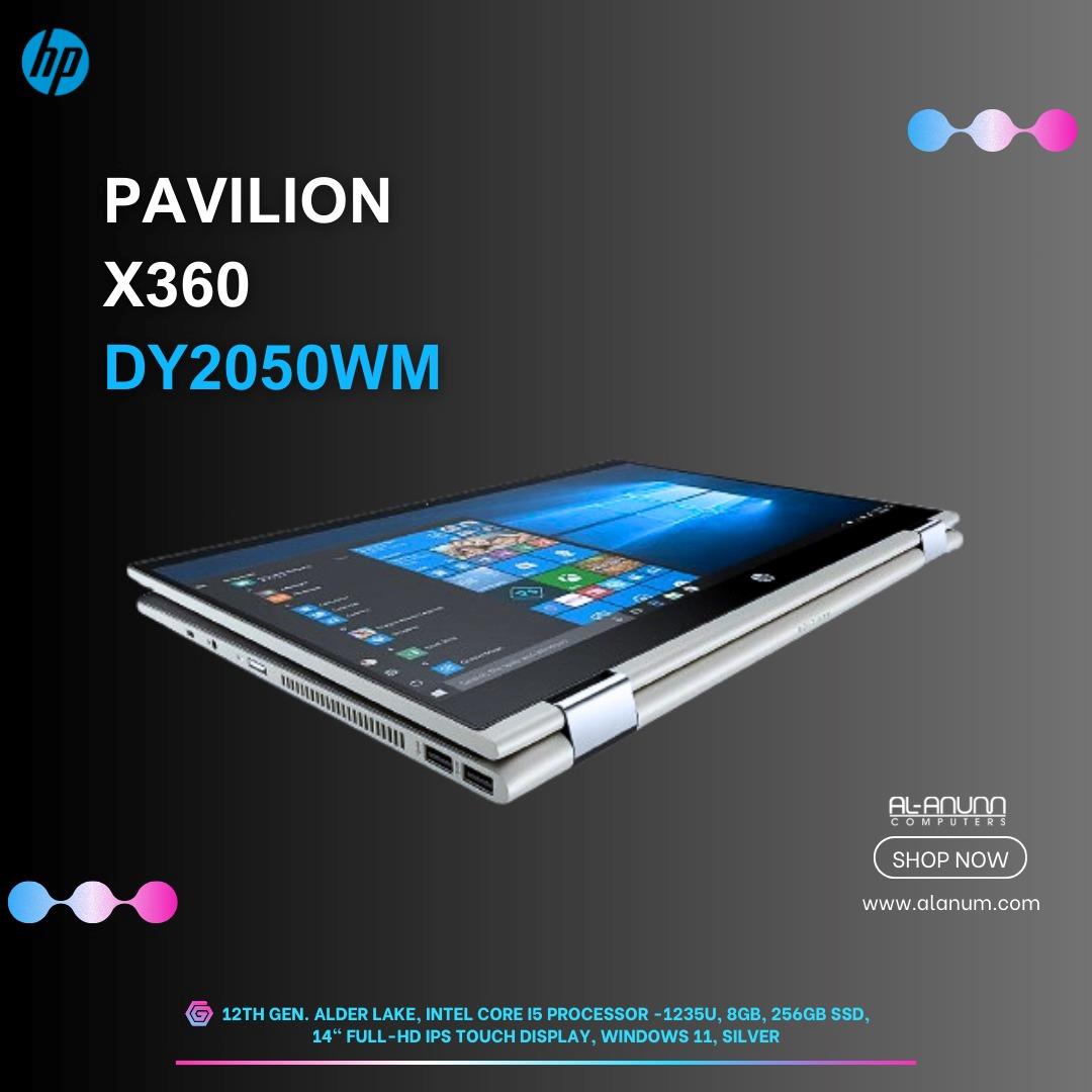 HP Pavilion x360 14-dy2050wm, Ci5 12TH, 8Gb,256GB SSD, 14" FHD IPS x360 Touch, W11, Silver - MojoTech