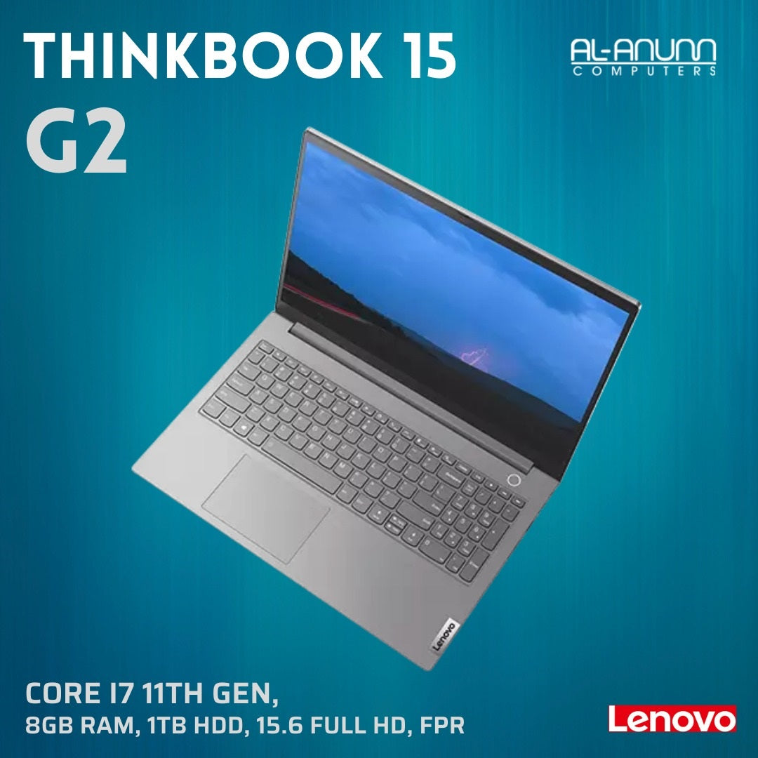 ThinkBook 15 G2, Ci7 11TH, 8GB, 1TB, 15.6 FHD, FPR, DOS, Minral Gray - MojoTech