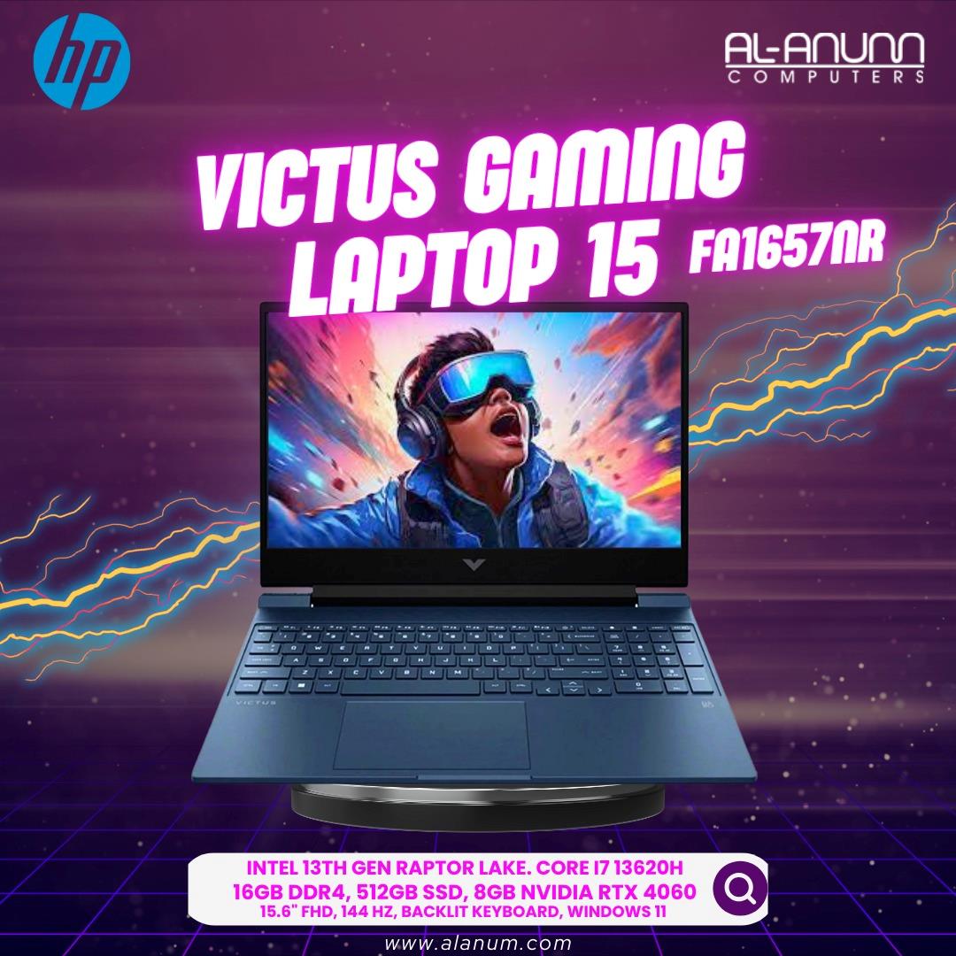 HP Victus 15-fa1657nr, Ci7 13th 13620H, 16GB Ram, 512GB SSD, RTX 4060 8GB, 15.6 FHD 144Hz, W11, P-Blue - MojoTech
