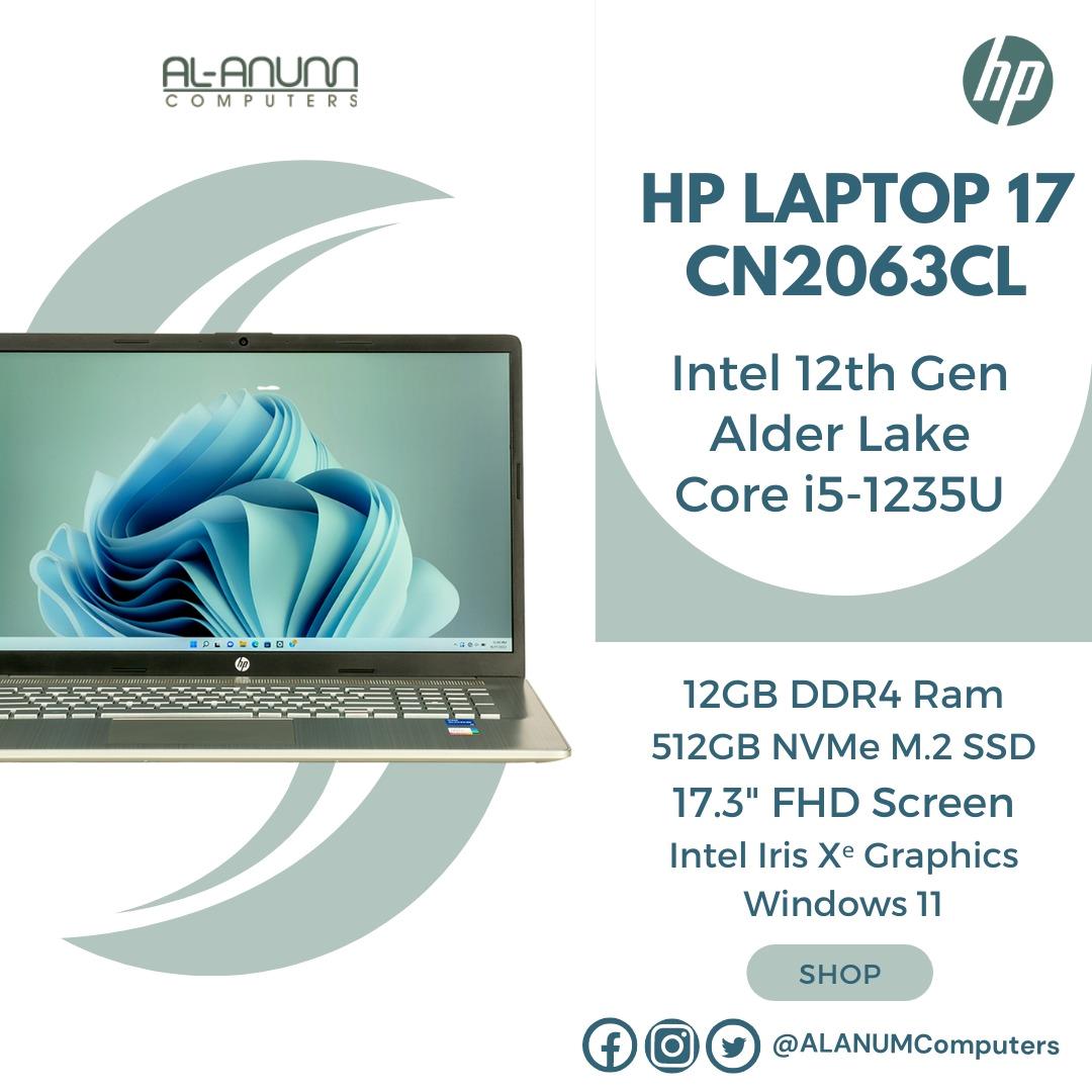 HP Notebook 17-cn2063cl, Ci5 12TH, 12Gb, 512GB SSD, 17.3" FHD IPS, W11, Silver - MojoTech