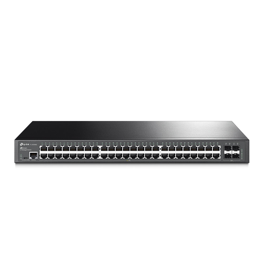 TPLink SG3452 JetStream 48-Port Gigabit L2 Managed Switch with 4 SFP Slots - MojoTech