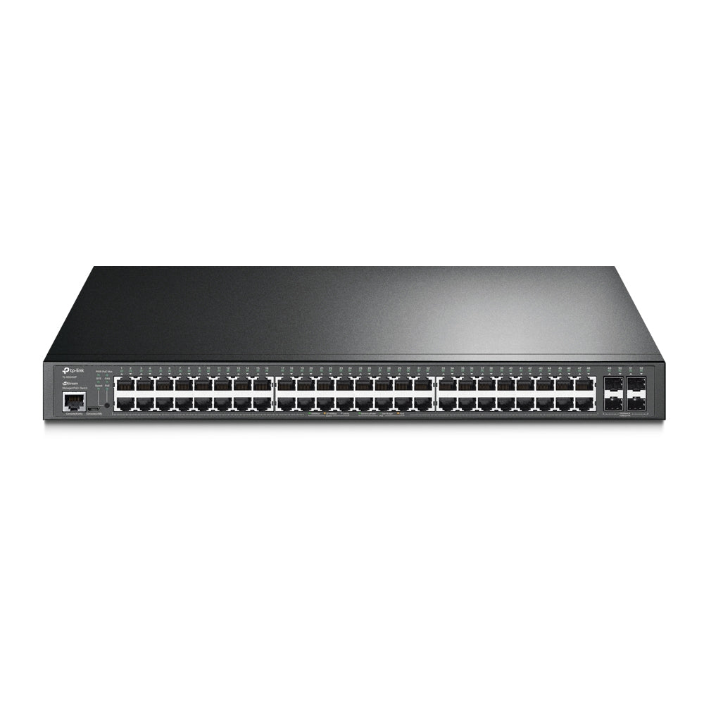TPLink SG3452P JetStream 52-Port Gigabit L2+ Managed Switch with 48-Port PoE+ - MojoTech