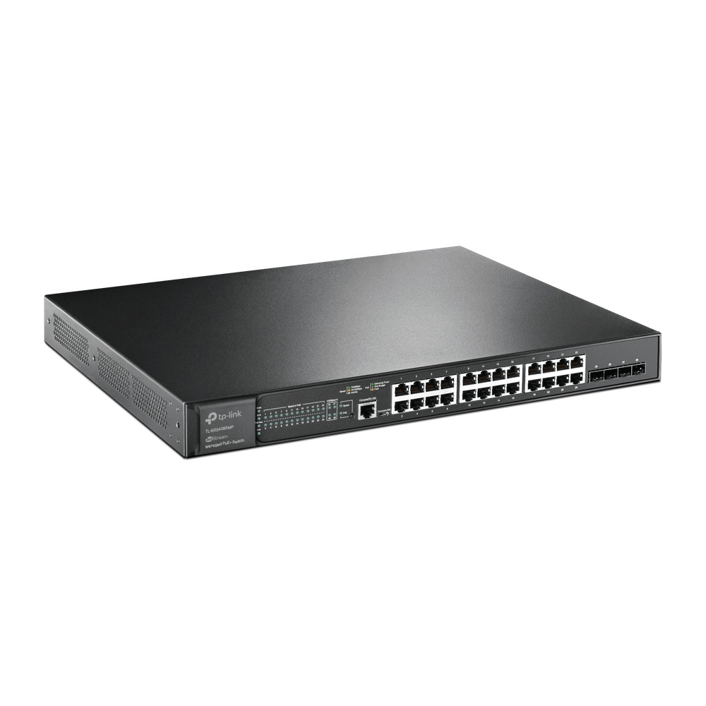 TPLink SG3428X JetStream 24-Port Gigabit L2+ Managed Switch with 4 10GE SFP+ Slots - MojoTech