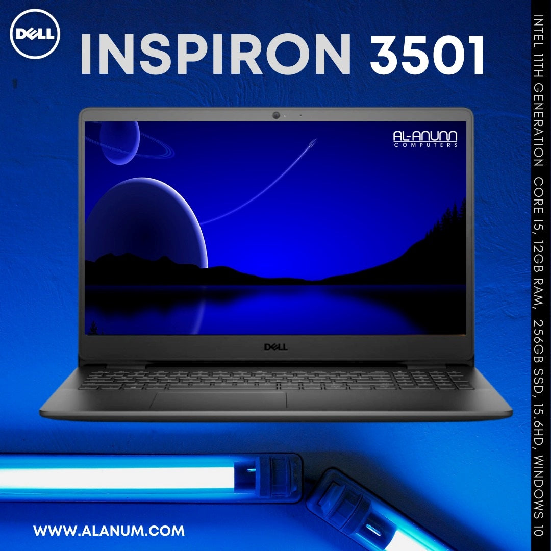 Dell Inspiron 3501, Ci5 11TH, 12Gb, 256GB SSD, 15.6" HD, W10, BLACK - MojoTech