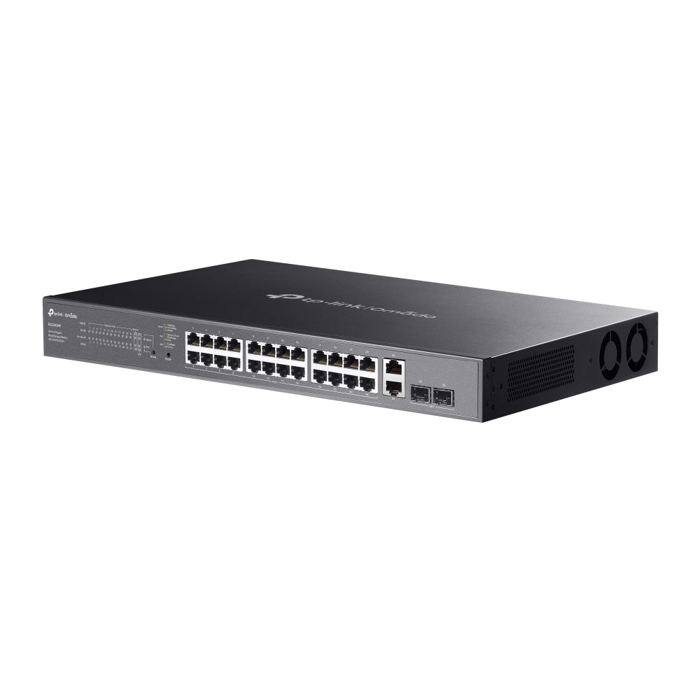 TPLink ES228GMP Omada 28-Port Gigabit Easy Managed Switch with 24-Port PoE+ - MojoTech