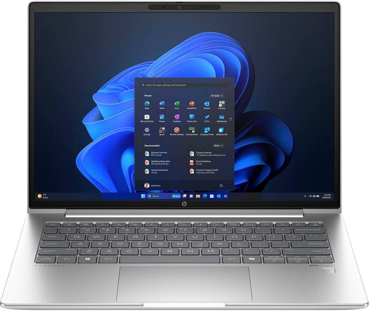 HP ProBook 440 G11, Core 7 14Th Ultra 155U, 16GB, 512GB, 14" WUXGA IPS, FP, BL-K, LP, Dos - Silver