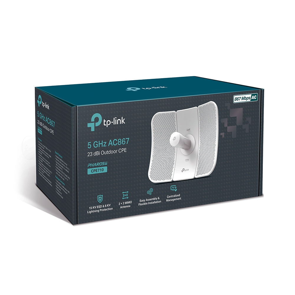 TP Link CPE710 5GHz AC 867Mbps 23dBi Outdoor CPE - MojoTech