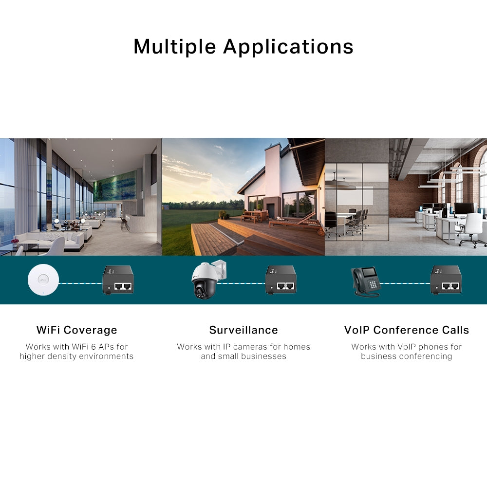 TP-Link POE260S 2.5G PoE+ Injector - MojoTech