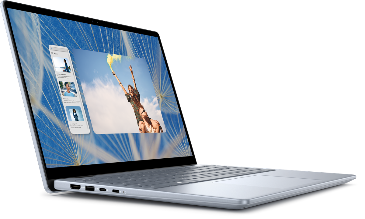 Dell Inspiron 7440 2-in-1 - Core 7 150U, 16GB RAM, 1TB SSD, 14" FHD X360 Touch, Fingerprint Reader, Backlit Keyboard, Windows 11 - Ice Blue
