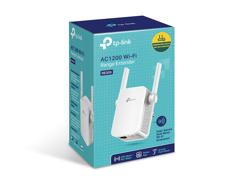 TPLink RE305 AC1200 Mesh Wi-Fi Range Extender - MojoTech