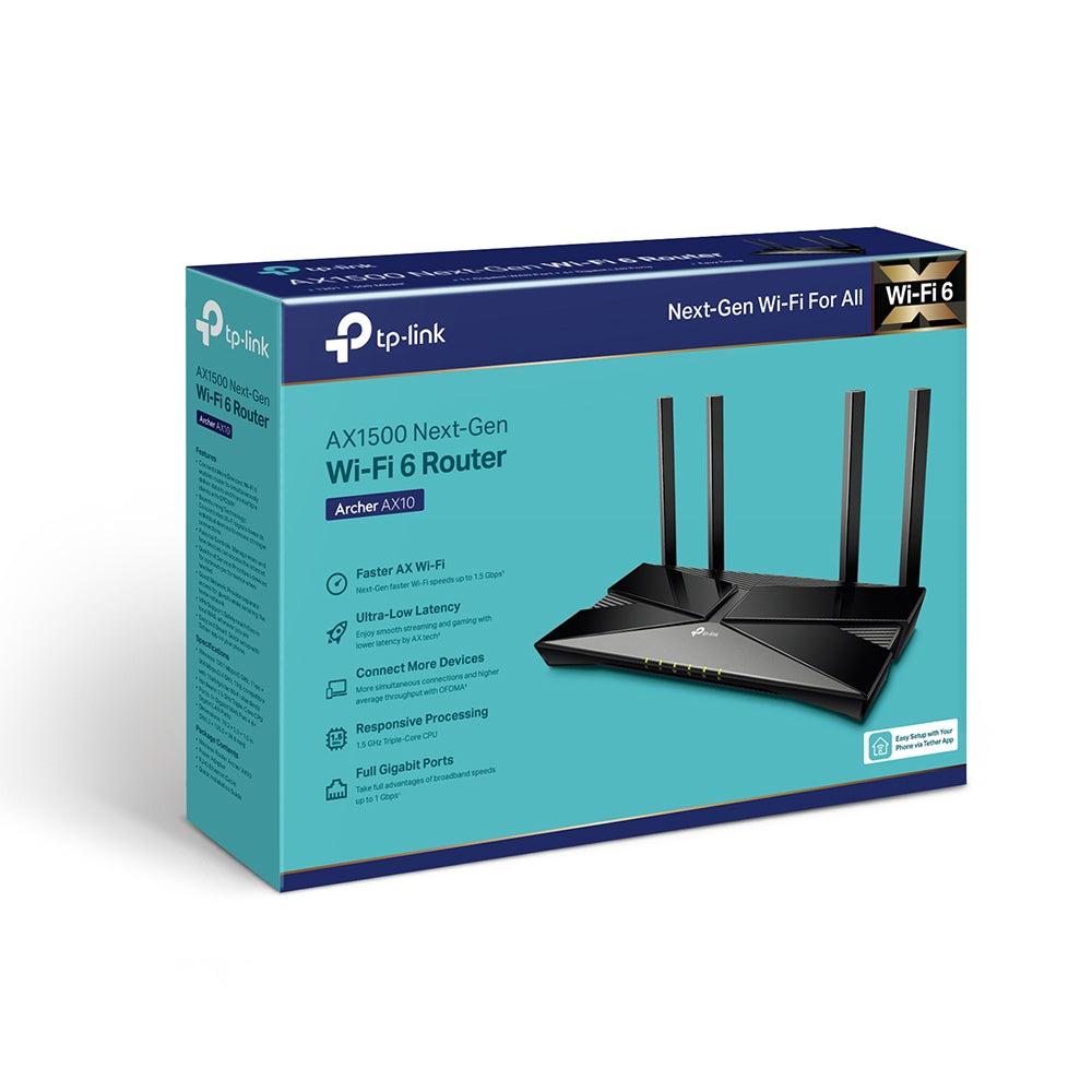 TPLink Archer AX10 AX1500 Wi-Fi 6 Router - MojoTech
