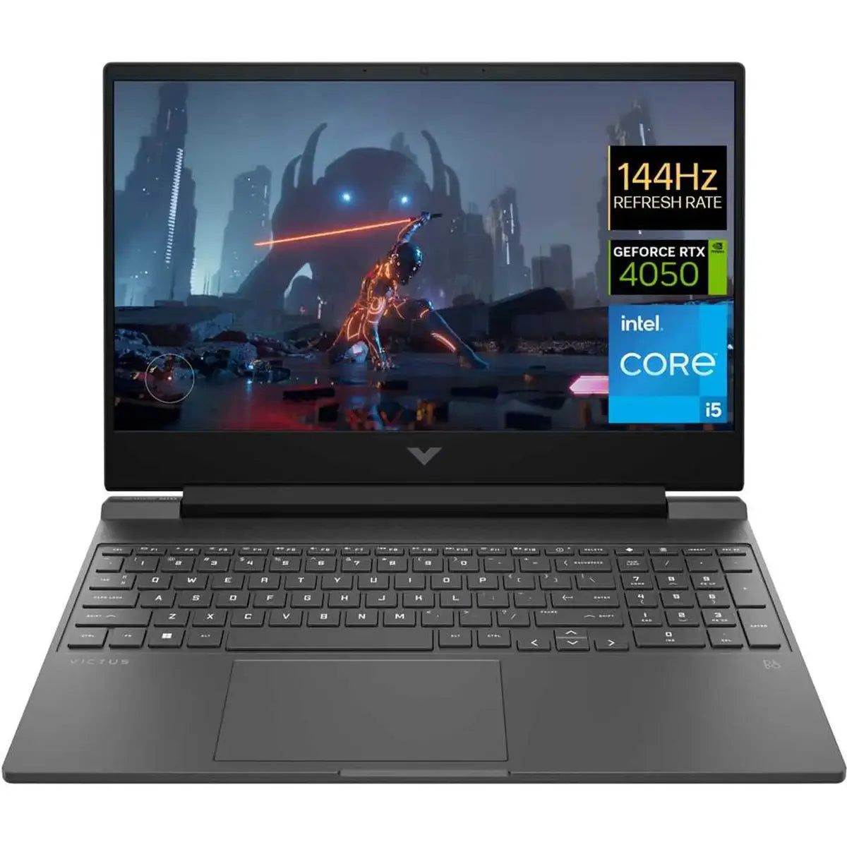 HP Victus 15 FA2082wm – Intel Core i5-13420H (13th Gen), 16GB RAM, 512GB SSD, RTX 4050 6GB, 15.6″ FHD IPS 144Hz, Backlit KB, Windows 11 – Mica Silver | Al Anum Karachi