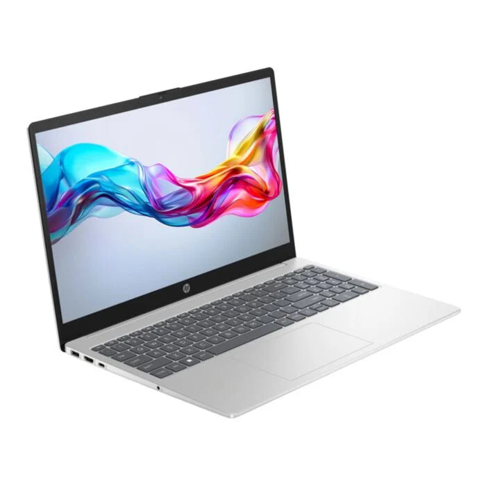 HP Laptop 15-fd0499nia – 13th Gen Core i5, 8GB RAM, 512GB SSD, 15.6" FHD Display, Backlit Keyboard, DOS – Silver | Al Anum Karachi