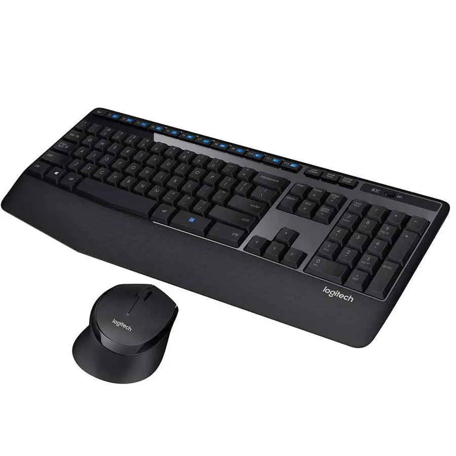 Logitech MK345 Comfort Wireless Keyboard and Mouse Combo – Long Battery Life, Ergonomic Design, Spill-Resistant – Black | Al Anum Karachi