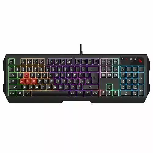 A4 Tech Bloody B135N 7-Color Neon Lighting Gaming Keyboard - MojoTech