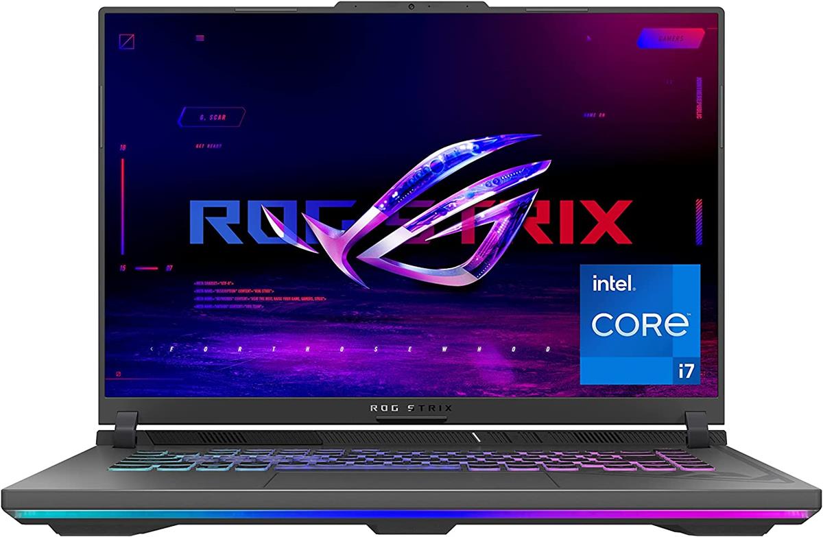 ASUS ROG STRIX G614JV-AS73 G16 GAMING, Ci7 13TH GEN 13650HX, 16GB, 512GB SSD, 16" FHD IPS 165Hz, RTX 4060 8GB, BL-KB, W11, Eclipse Gray - MojoTech