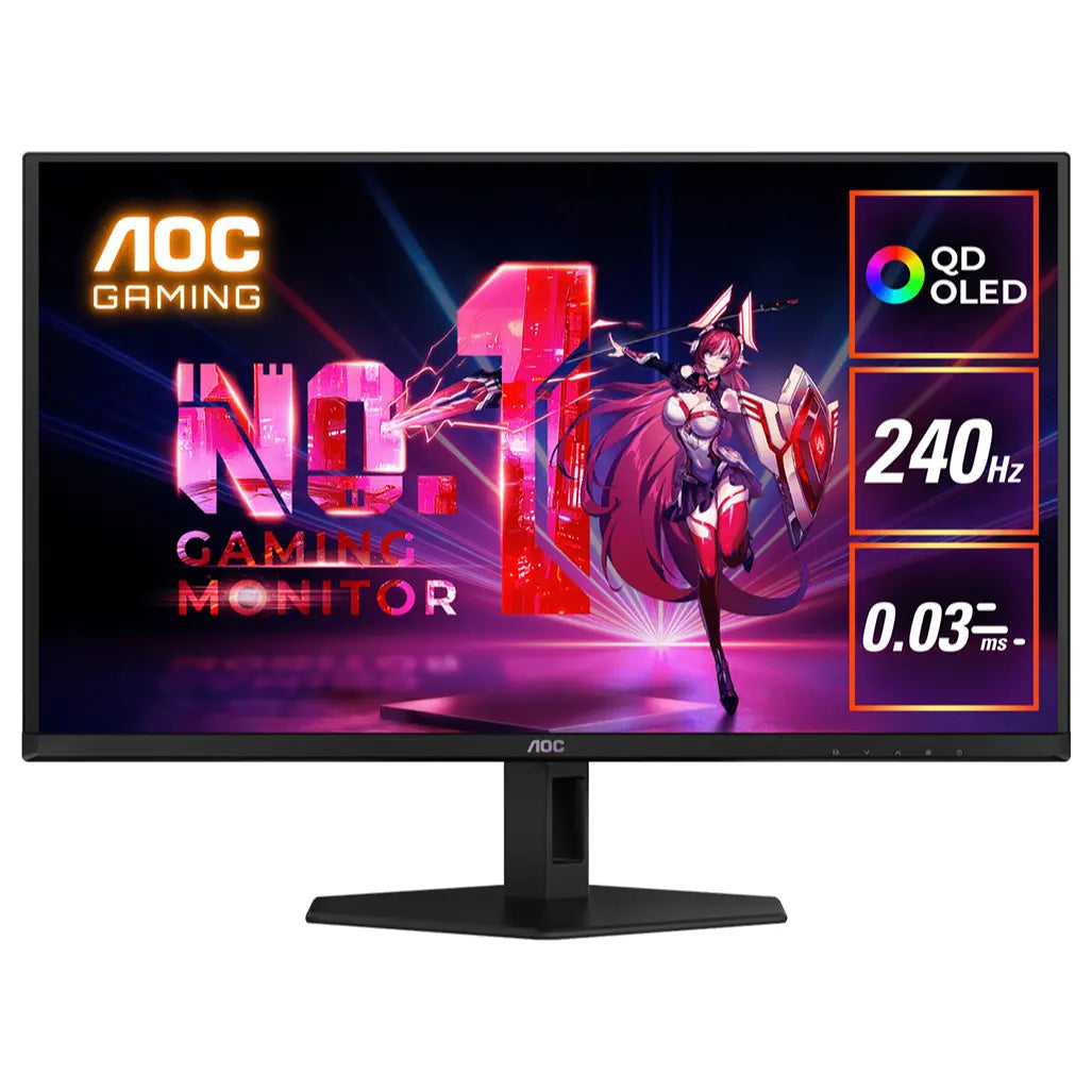 AOC Q27G40ZDF Monitor 27 Inch QHD QD OLED 240Hz Black