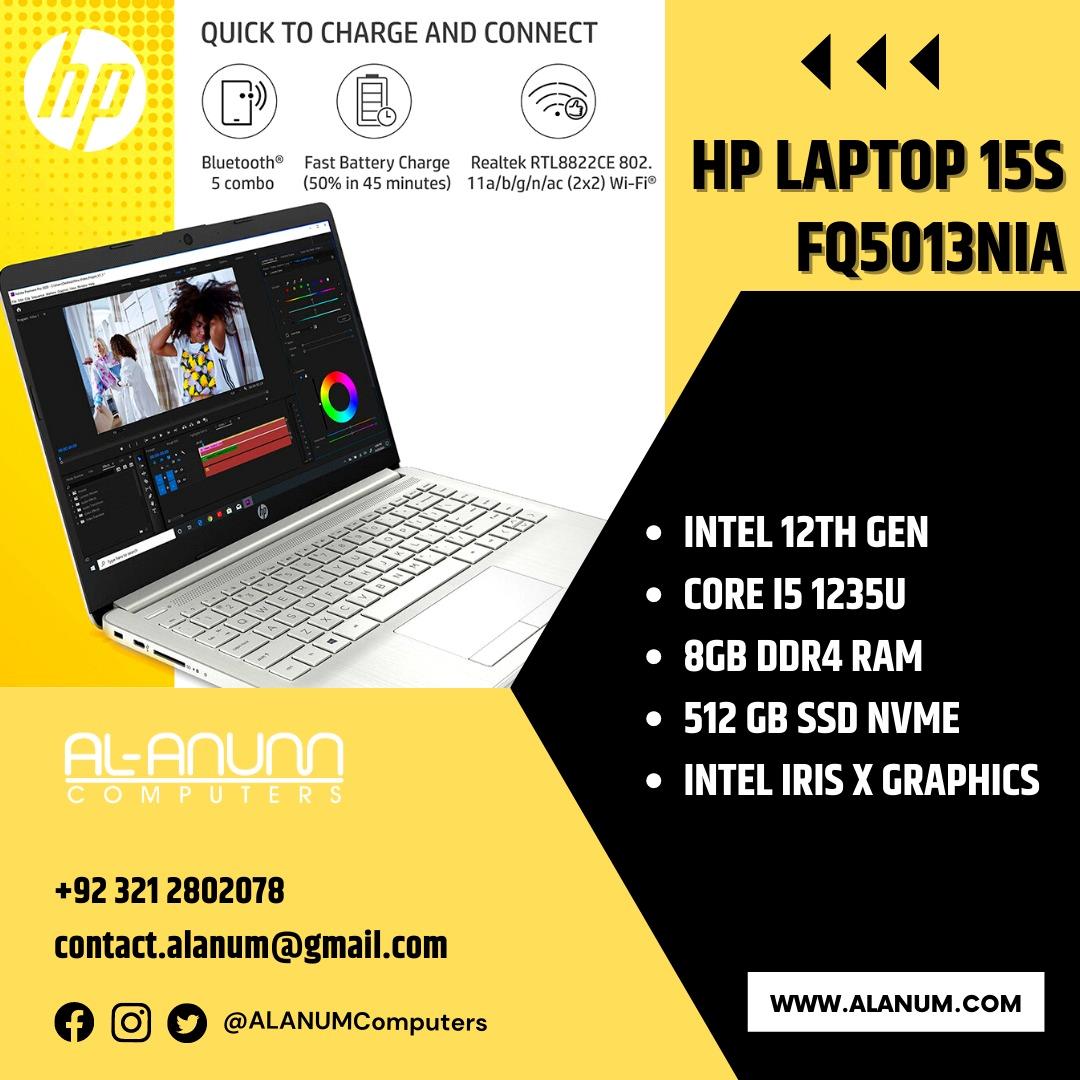 HP Notebook 15s-fq5013nia, Ci5 12TH, 8Gb, 512GB SSD, 15.6" HD, Dos, Silver - MojoTech