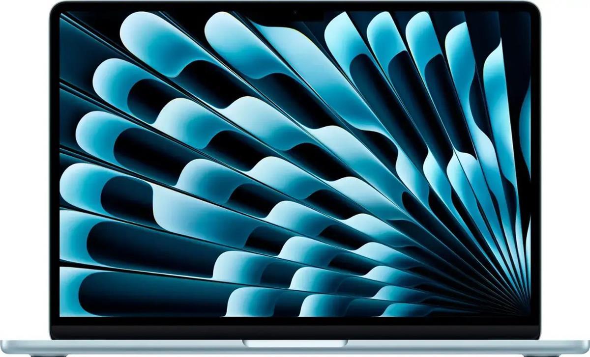 Apple MacBook Air 15 MC7C4 - Apple M4 Chip, 10-Core CPU, 10-Core GPU, 16GB RAM, 512GB SSD, 15.3" Liquid Retina Display, True Tone, Backlit Magic Keyboard, Touch ID (Sky Blue, 2025) - MojoTech