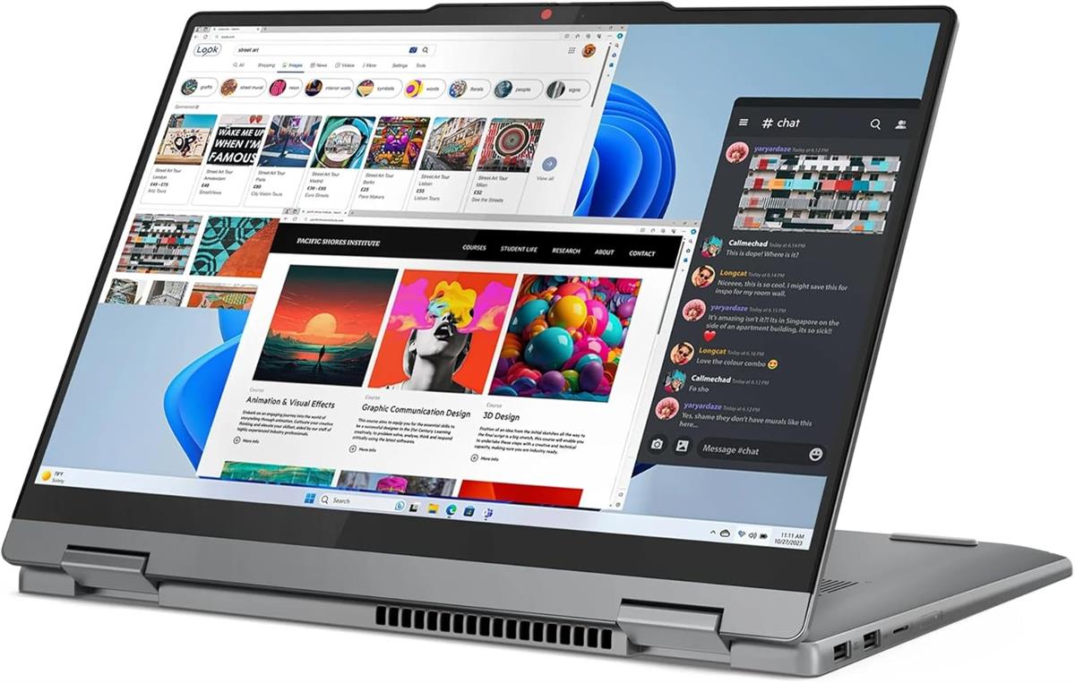 Lenovo IdeaPad 5 2-in-1 Laptop – Core 7 150U, 16GB RAM, 512GB SSD, 14” WUXGA Touch, Backlit Keyboard, Fingerprint Reader, Lenovo Pen, Windows 11 – Luna Grey | Al Anum Karachi - MojoTech
